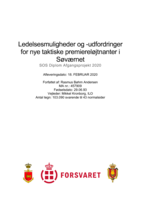 Ledelsesmuligheder og -udfordringer for nye taktiske premiereløjtnanter i Søværnet