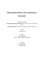 Meningsdannelse under søredning i Danmark