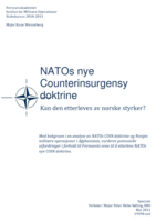 NATOs nye Counterinsurgensy doktrine. Kan den etterleves av norske styrker?