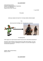 Hjemmeværnets fremtidige rolle i internationale operationer