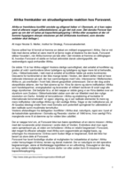 Afrika fremkalder en strudselignende reaktion hos Forsvaret