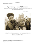 Oprørskamp: - case Afghanistan