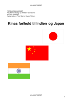 Kinas forhold til Indien og Japan