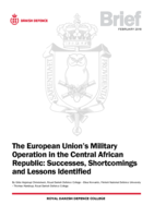 The European Union’s Military Operation in the Central African Republic: Successes, Shortcomings and Lessons Identified