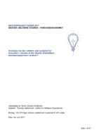 Hvorledes har den militære stab mulighed for innovation i rammen af den danske landmilitære planlægningsproces i praksis?