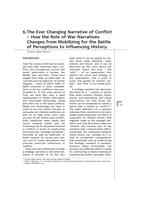 The Ever Changing Narrative of Conflict: How the Role of War Narratives Changes from Mobilizing for the Battle of Perceptions to Influencing History