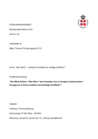 Kan Mary Kaldors ”New Wars” teori benyttes som en brugbar analyseramme i forsøget på at forstå nutidens intrastatslige konflikter?