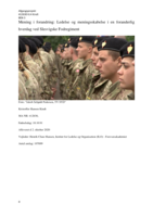 Mening i forandring: Ledelse og meningsskabelse i en foranderlig hverdag ved Slesvigske Fodregiment