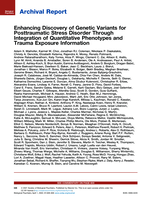 Enhancing discovery of genetic variants for PTSD through integration of quantitative phenotypes and trauma exposure information