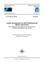 Leader Development for NATO Multinational Military Operations