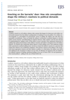 Knocking on the barracks’ door: How role conceptions shape the military's reactions to political demands