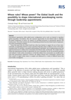 Whose rules? Whose power? The Global South and the possibility to shape international peacekeeping norms through leadership appointments