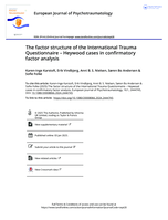 The factor structure of the International Trauma Questionnaire – Heywood cases in confirmatory factor analysis