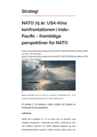 NATO 75 år: USA-Kina konfrontationen i Indo-Pacific - fremtidige perspektiver for NATO