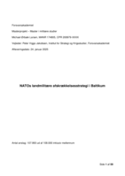 NATOs landmilitære afskrækkelsesstrategi i Baltikum