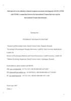 Self-reported versus clinician-evaluated symptom assessment and diagnosis of ICD-11 PTSD and CPTSD: a comparison between the International Trauma Interview and the International Trauma Questionnaire