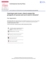 Coercing to win in war—how to assess the prospects of success and can it work in Ukraine?